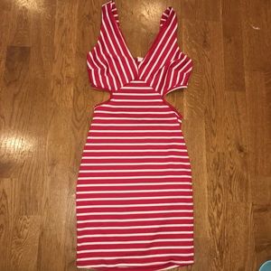 Red and white summer dressd